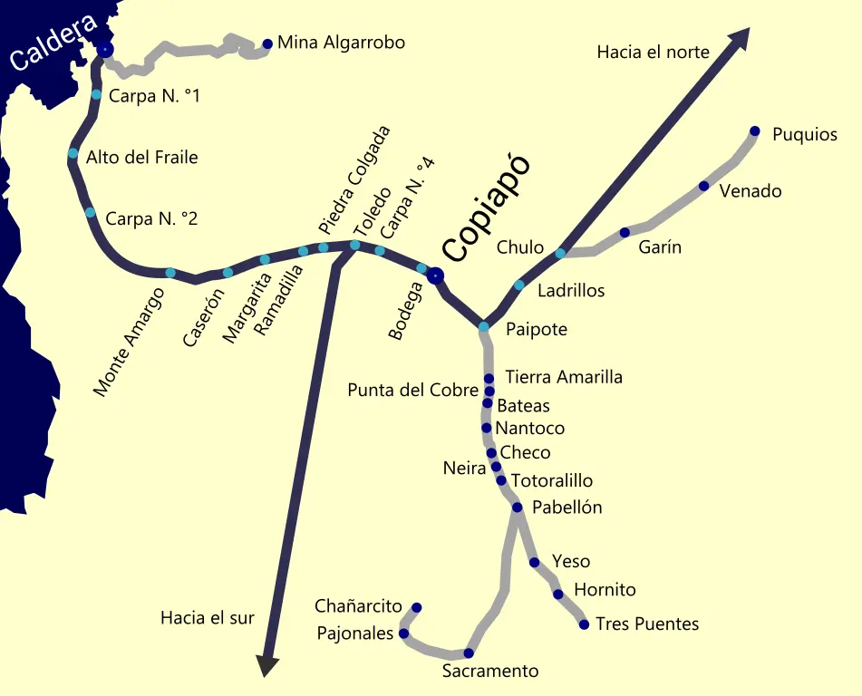 copiapo caldera ferrocarril - Por qué no hay trenes en Chile