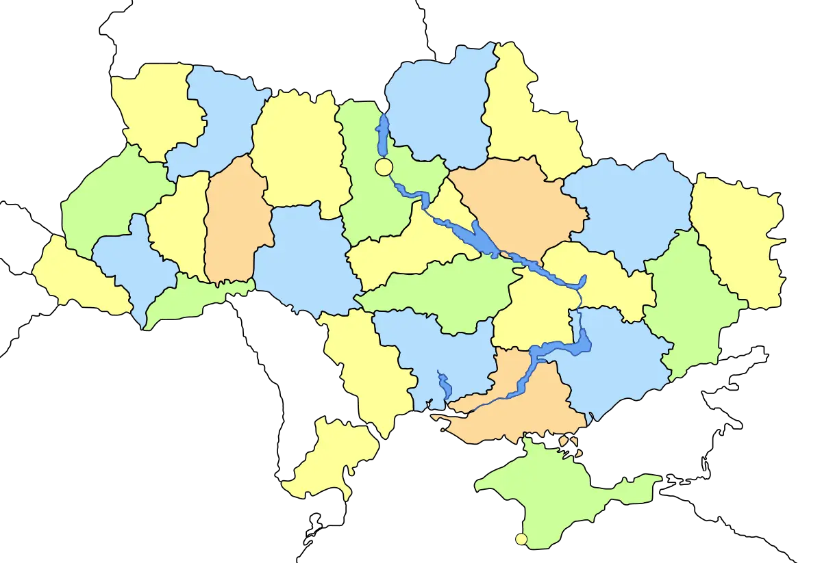 mapa ferroviario en ucrania - Qué es un Oblast en Ucrania