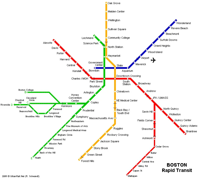 estaciones de tren en boston - Qué estaciones tiene Boston