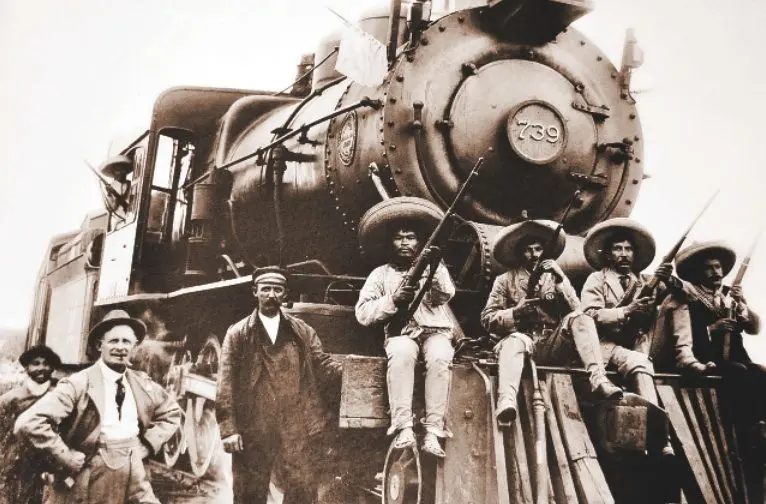 imagenes de la revolucion mexicana de villa en el ferrocarriles - Qué fue lo que hizo Pancho Villa en la Revolución Mexicana