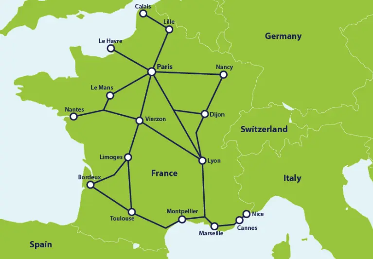 recorrer francia en tren - Qué hacer en Francia en 7 días