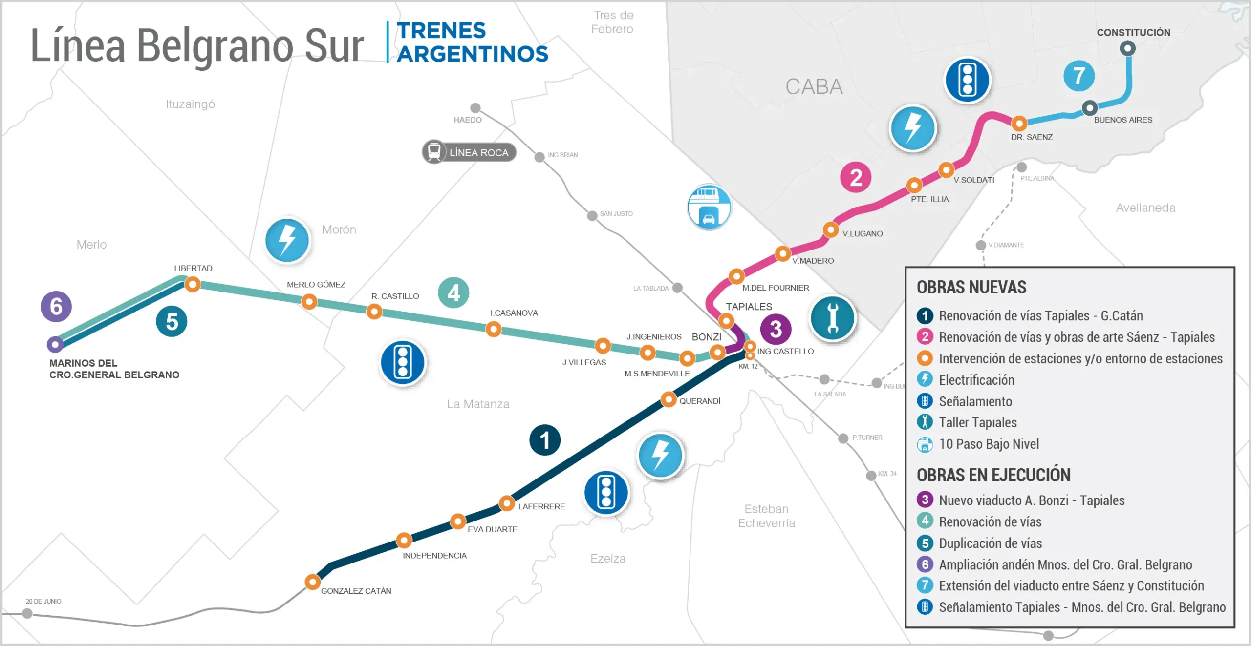 recorrido del tren de gonzalez catan - Qué línea es el tren de González Catán