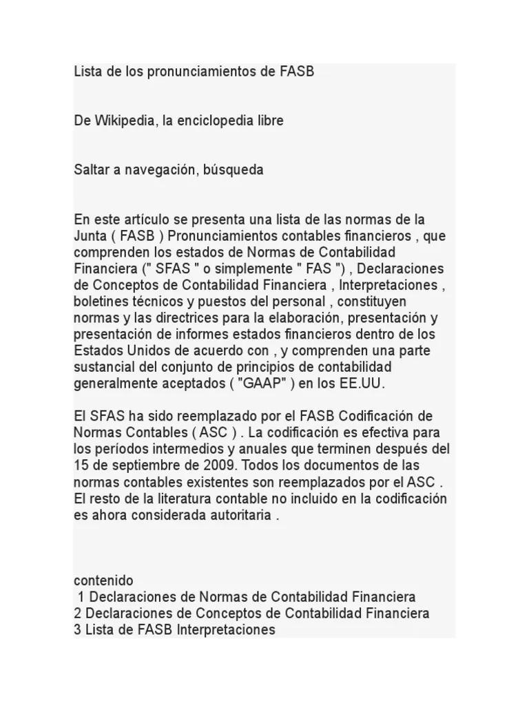 normas fasb ferrocarriles - Que se entiende por principios y normas de la contabilidad