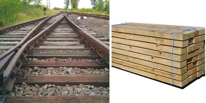 madera durmientes ferrocarril - Qué son los durmientes de madera