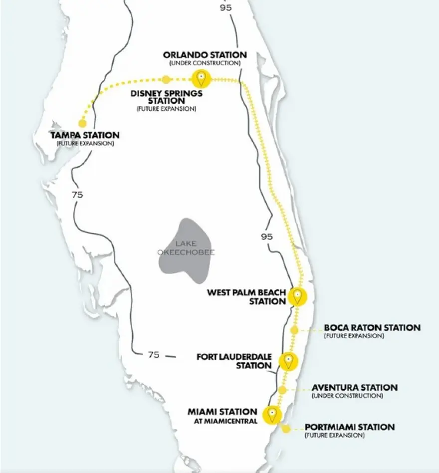 tren tampa orlando - Qué tiempo hay de Tampa a Orlando
