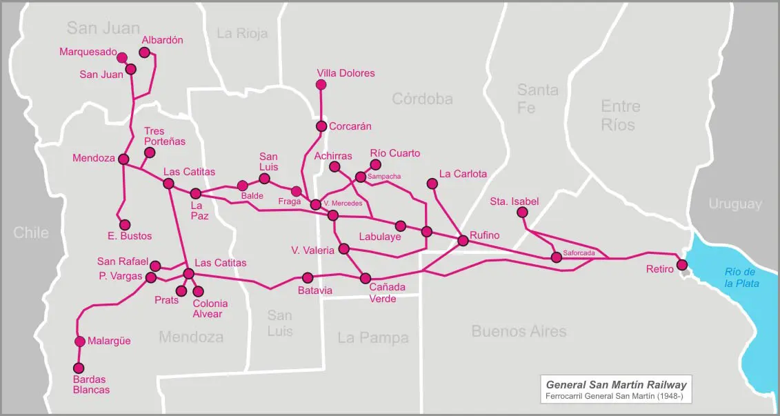 ¿Hasta dónde llega el Ferrocarril San Martín? - Qué tren llega a San Martín Buenos Aires hasta donde llega el ferrocarril san martin - Qué tren llega a San Martín Buenos Aires