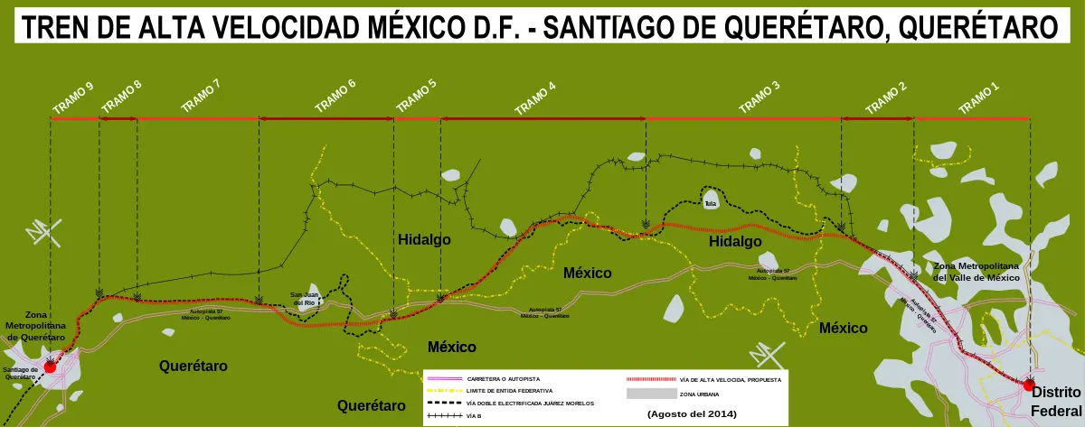 Ferrocarril eléctrico México-Querétaro: Un proyecto en espera - Qué tren pasa por Queretaro ferrocarril electrico mexico-queretaro - Qué tren pasa por Queretaro