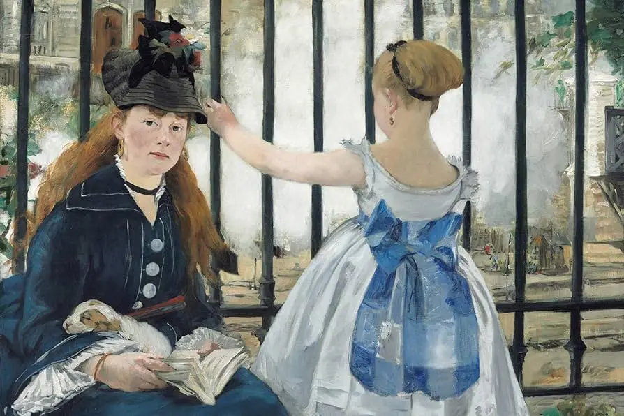 manet ferrocarril tamaño grande - Quién fue primero Manet o Monet