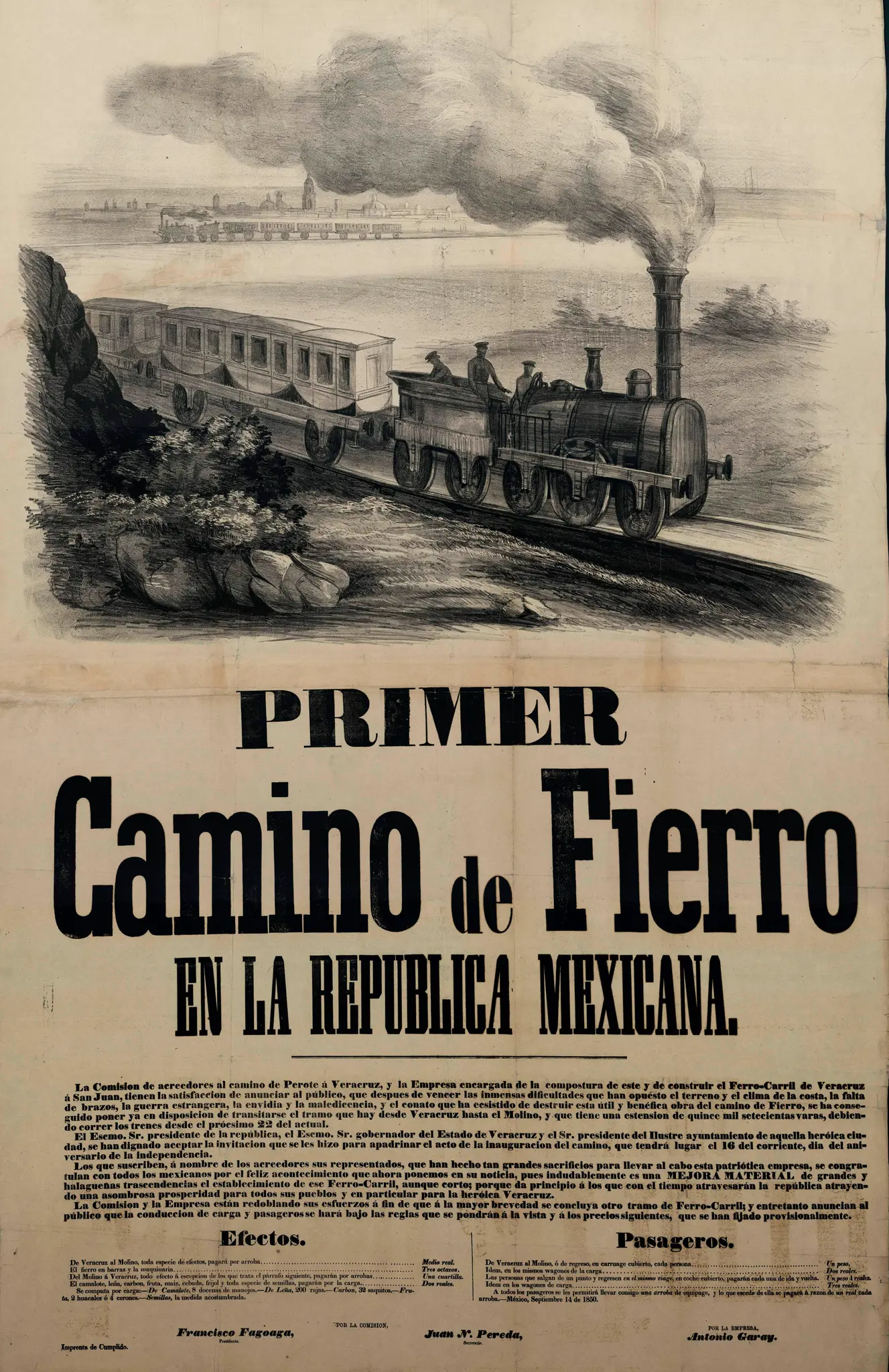 inauguración del ferrocarril mexico veracruz - Quién inauguró el ferrocarril de Veracruz